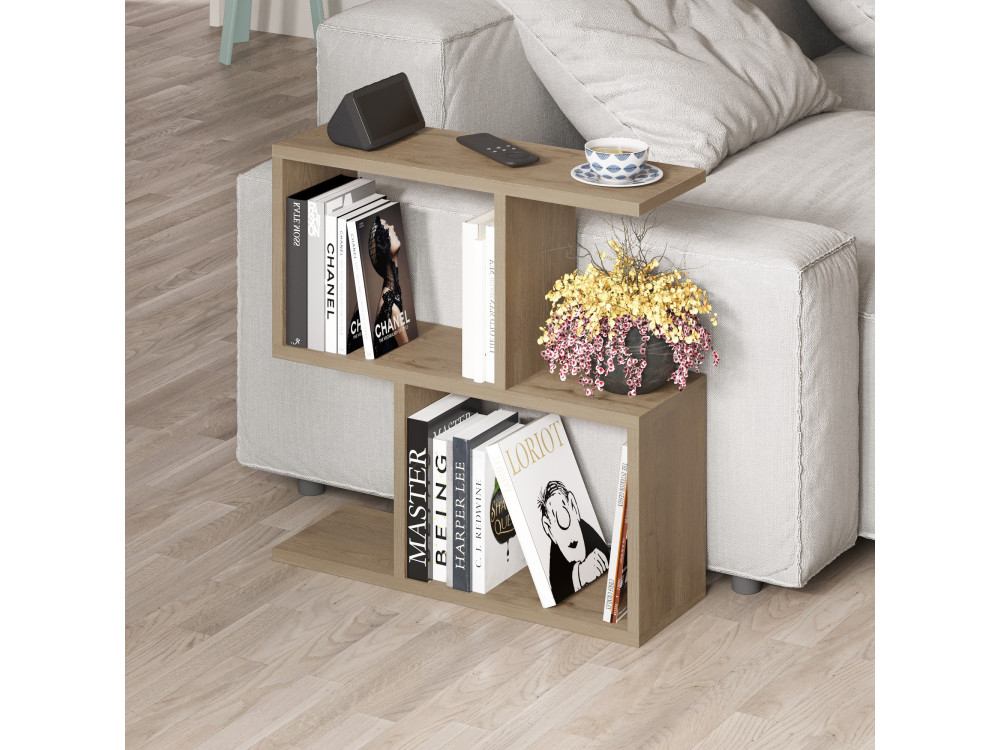 Tavolino in legno "Homemania" - 60 x 20 x 60 cm - Beige
