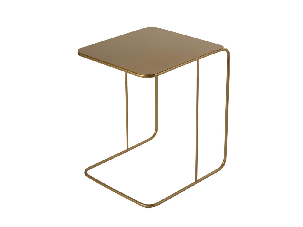 Tavolino in metallo "Poet" 47 x 46 x 57 cm - Oro
