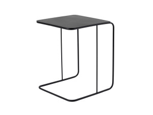 Tavolino in metallo "Poet" 47 x 46 x 57 cm - Nero