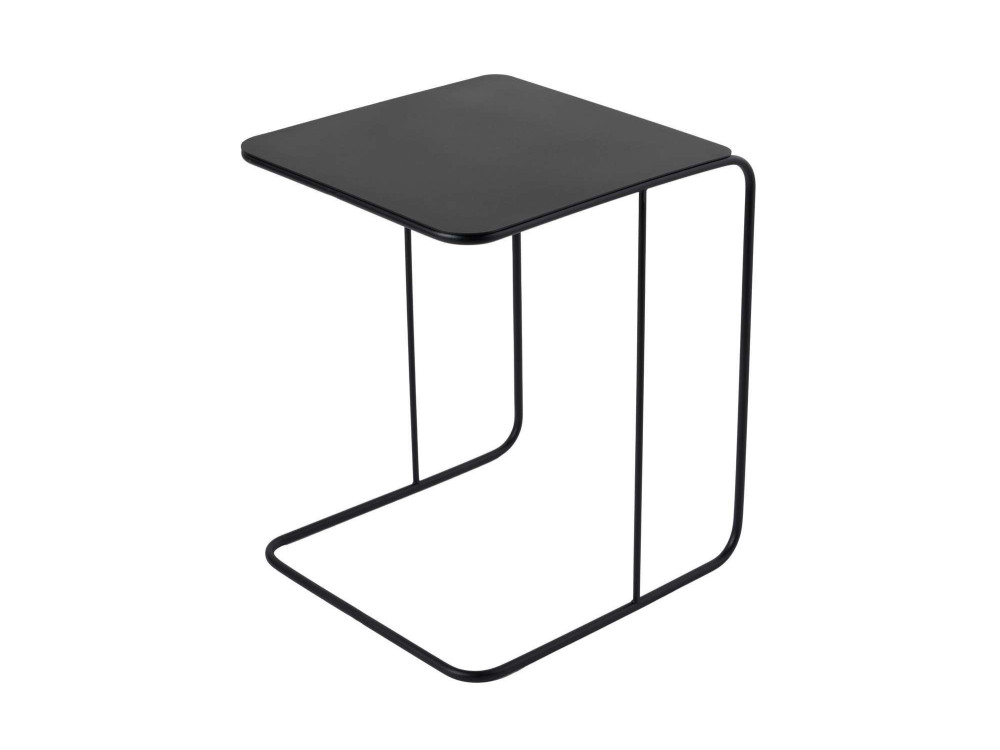 Tavolino in metallo "Poet" 47 x 46 x 57 cm - Nero