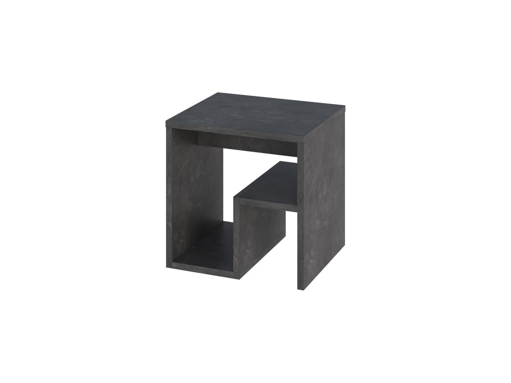 Tavolino in legno "Bon" 40 x 35 x 40 cm - Grigio retrò
