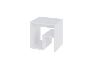 Tavolino in legno "Bon" 40 x 35 x 40 cm - Bianco