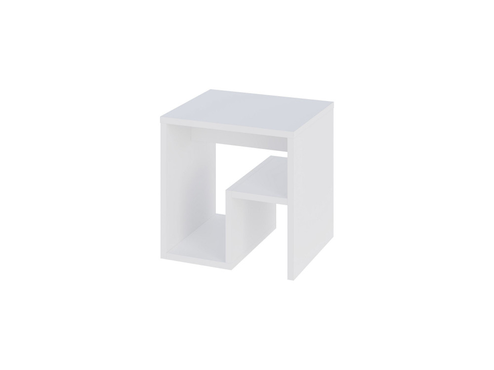 Tavolino in legno "Bon" 40 x 35 x 40 cm - Bianco