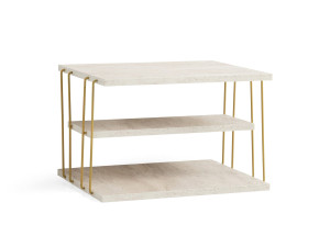 Tavolino in legno "Lifon" 50 x 40 x 33 cm - Travertino