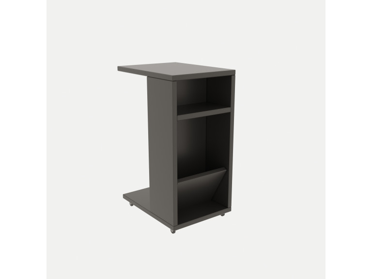 Tavolino in legno "Filinta" - 30 x 40 x 63 cm - Grigio antracite