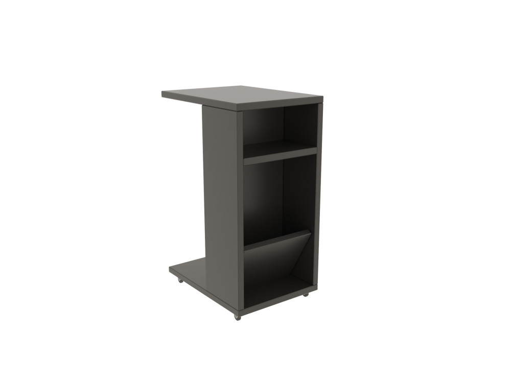 Tavolino in legno "Filinta" - 30 x 40 x 63 cm - Grigio antracite