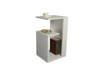 Tavolino in legno "Sister" - 35 x 29 x 60 cm - Bianco