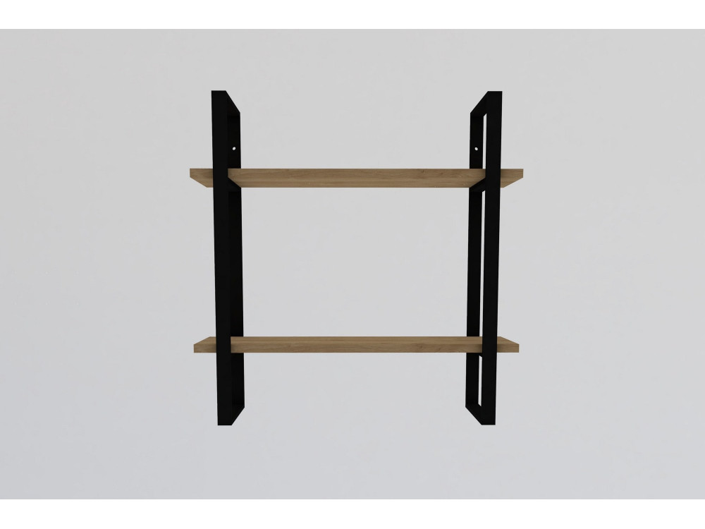 Mensola da parete in legno "Buba" - 70 x 22 x 70 cm - Marrone