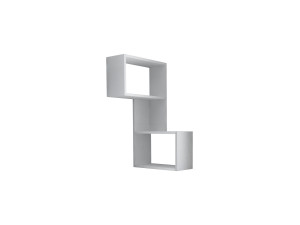Mensola da parete in legno "Part" - 47 x 20 x 85 cm - Bianco