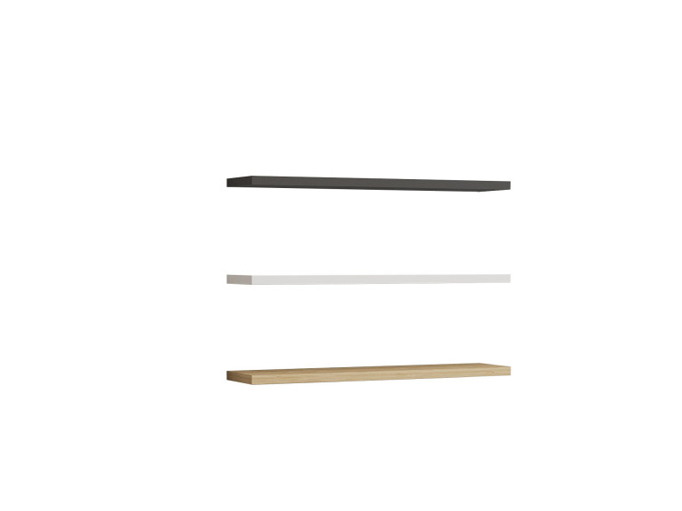 Mensola da parete in legno "Boss" - 60 x 1 x 14 cm - Zaffiro, antracite, bianco