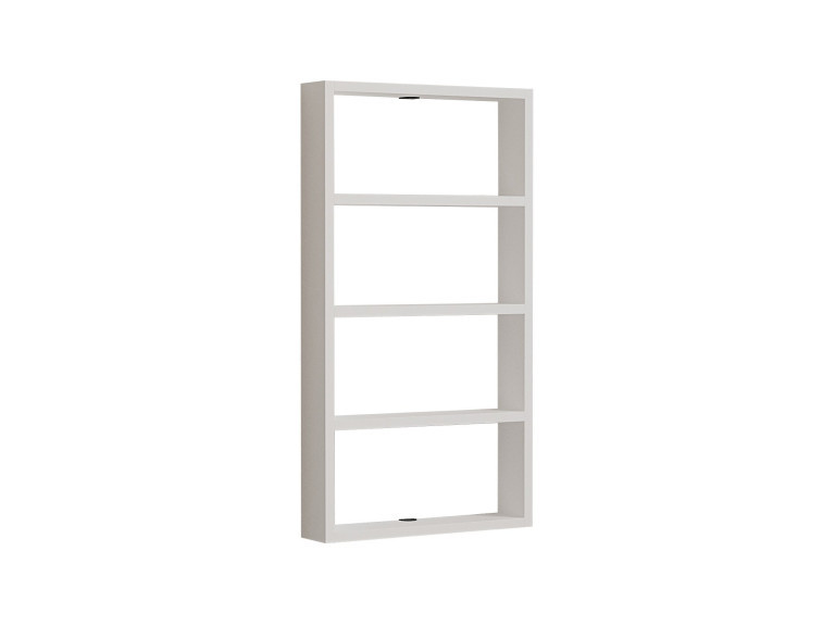 Mensola da parete in legno "Quatro" - 43 x 9 x 80 cm - Bianco