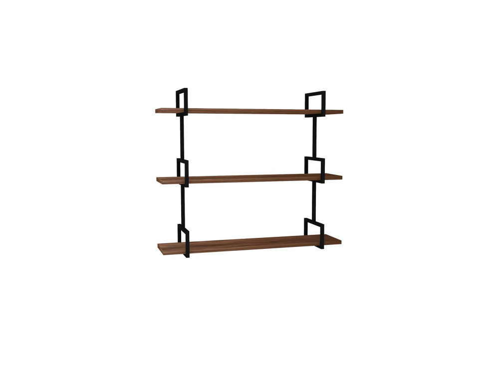 Mensola da parete in legno "Uras" - 87 x 22 x 76 cm - Noce