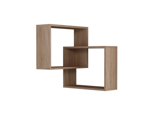 Mensola da parete in legno "Ring" - 68 x 60 x 68 cm - Rovere Sonoma