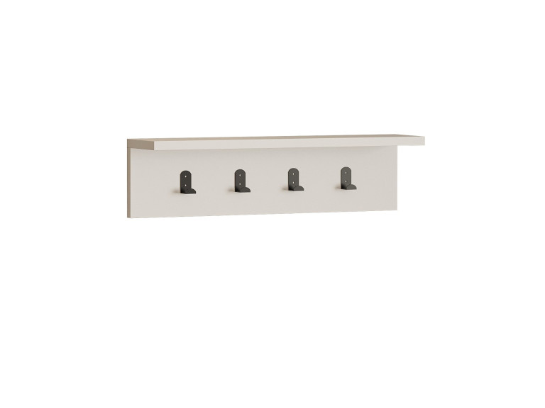 Mensola da parete in legno "Ayla" - 60 x 16 x 14 cm - Bianco