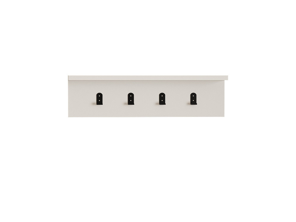 Mensola da parete in legno "Ayla" - 60 x 16 x 14 cm - Bianco