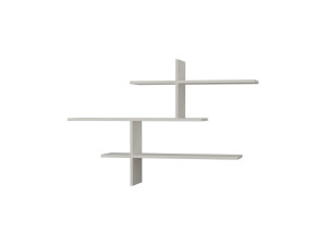 Mensola a muro in legno "Leo" - 123 x 22 x 80 cm - Bianco
