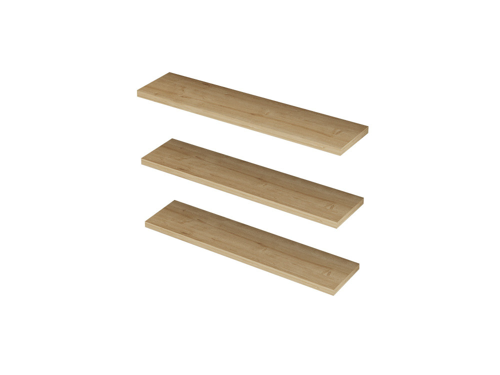 Mensola da parete in legno "Boss" - 60 x 1 x 14 cm - Saphir