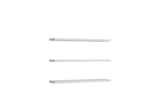 Set di 3 mensole da parete in legno "Boss" - 60 x 1 x 14 cm - Bianco