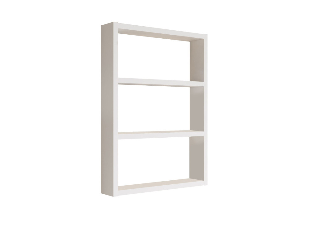 Mensola da parete in legno "PR1" - 43 x 9 x 60 cm - Bianco