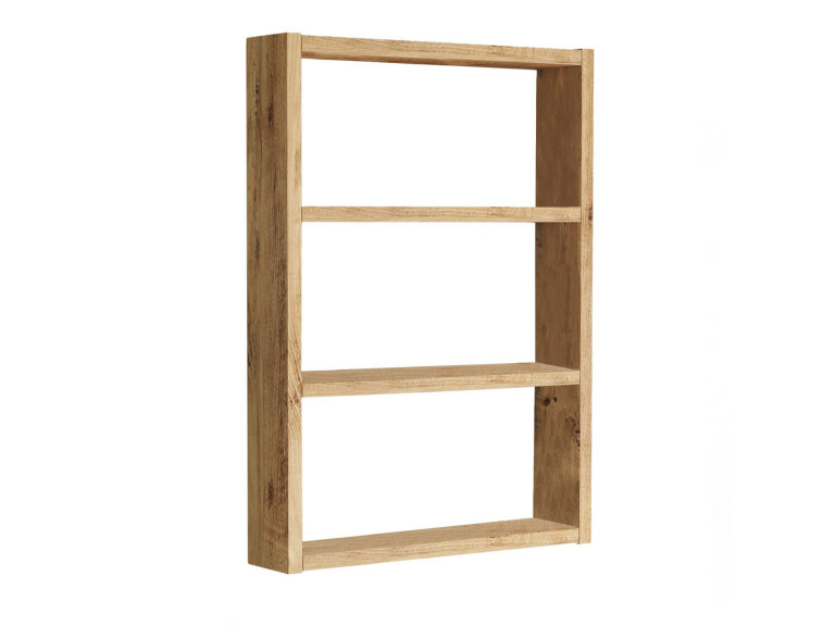 Scaffale da parete in legno "PR1" - 43 x 9 x 60 cm - Pino atlantico