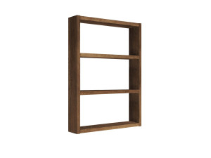 Mensola da parete in legno "PR1" - 43 x 9 x 60 cm - Noce