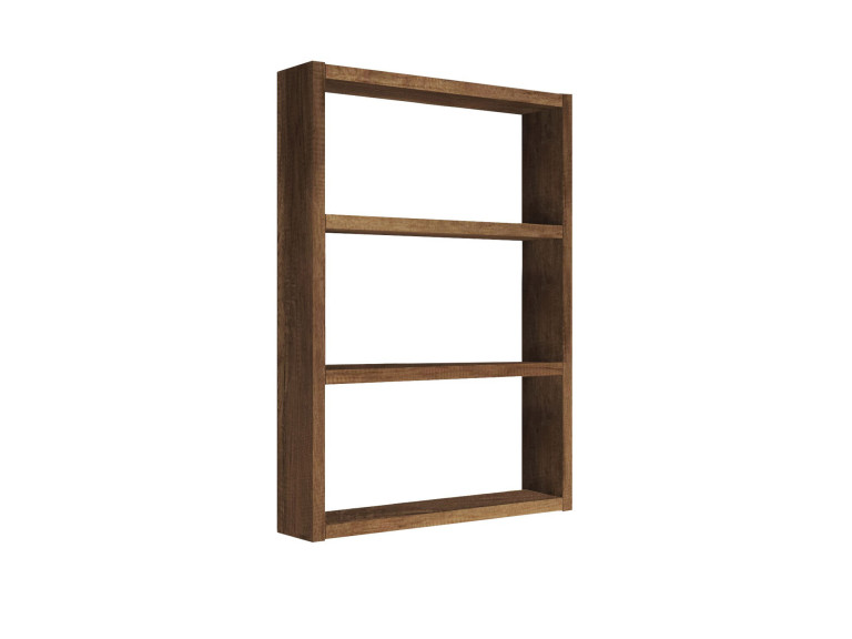 Mensola da parete in legno "PR1" - 43 x 9 x 60 cm - Noce