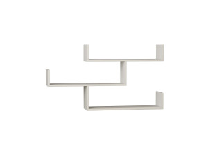 Mensola da parete in legno "Tibet" - 119 x 23 x 66 cm - Bianco