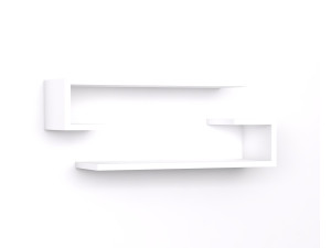 Mensola da parete in legno "Eldo" - 60 x 19 x 15 cm - Bianco