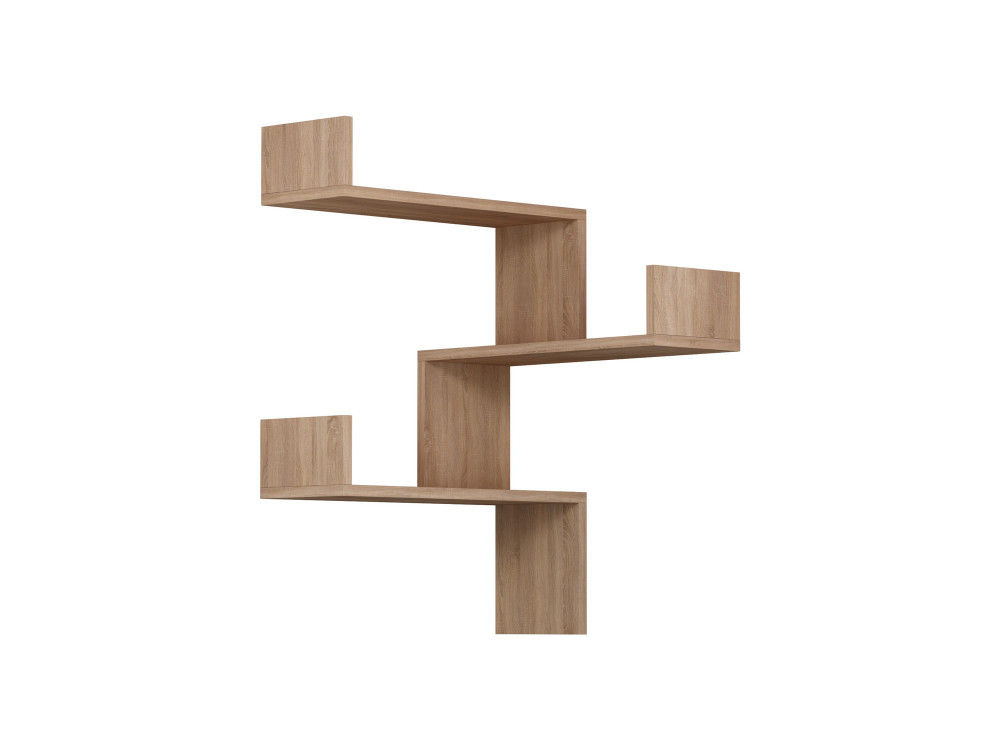 Mensola da parete in legno "Luksa" - 60 x 90 x 60 cm - Rovere