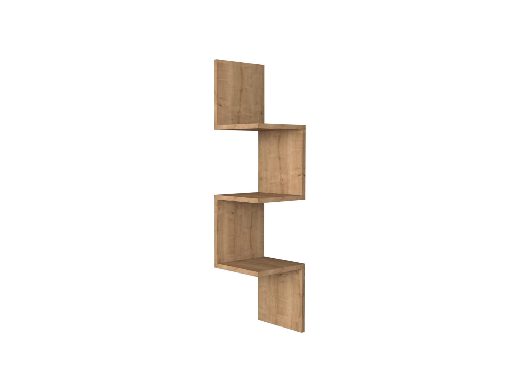 Mensola da parete in legno "Zikzak" - 25 x 25 x 105 cm - Saphir