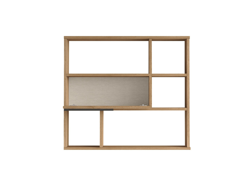 Mensola da parete in legno "Calvin" - 90 x 22 x 81 cm - Marrone