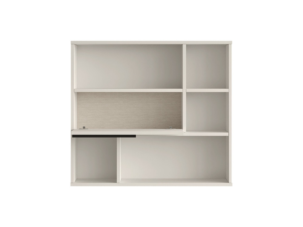Mensola a muro in legno "Calvin" - 90 x 22 x 81 cm - Bianco