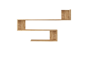 Mensola da parete in legno "Wlad" - 120 x 14 x 71 cm - Marrone