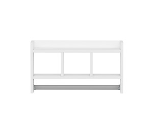 Mensola da parete in legno "Asya" - 63 x 14 x 35 cm - Bianco