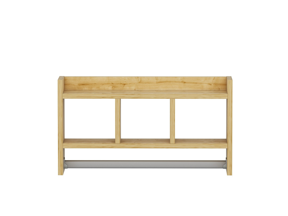 Mensola da parete in legno "Asya" - 63 x 14 x 35 cm - Beige