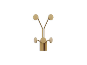 Gancio da parete in metallo "Giraffe" - 24 x 16 x 40 cm - Oro