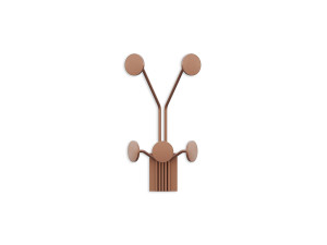 Gancio da parete in metallo "Giraffe" - 24 x 16 x 40 cm - Rame