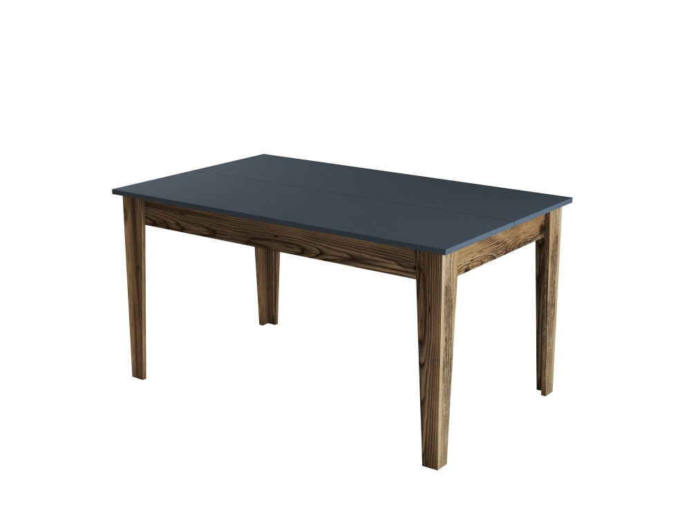 Tavolo da pranzo in legno "Milan500" - 145 x 88 x 75 cm - Grigio antracite