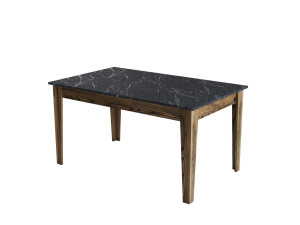 Tavolo da pranzo in legno "Milan500" - 145 x 88 x 75 cm - Nero