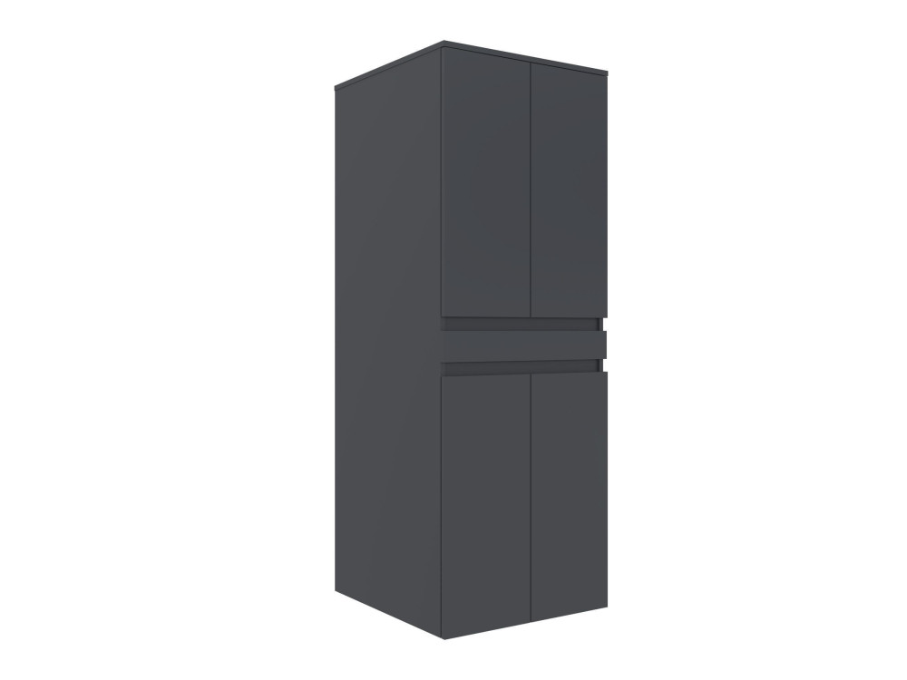Mobile per lavatrice "Neve 70" - 70 x 73 x 193 cm - Antracite opaco