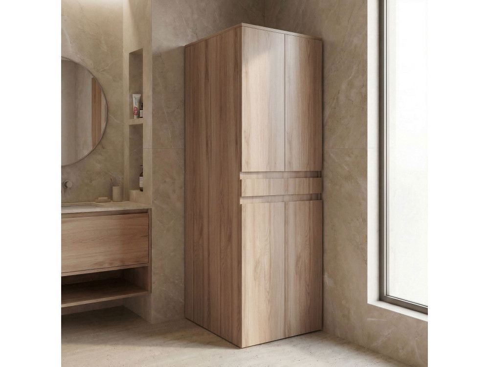 Mobile per lavatrice "Neve 70" - 70 x 73 x 193 cm - Rovere