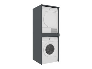 Mobile per lavatrice "Linfa 70" - 70 x 73 x 193 cm - Antracite opaco