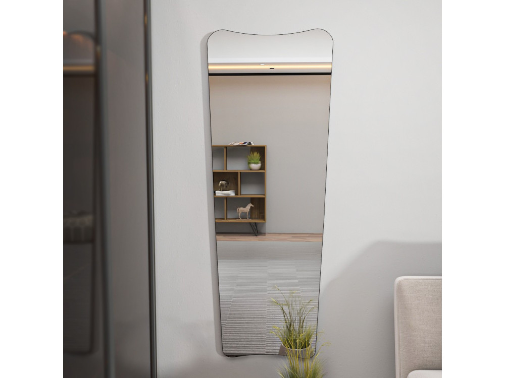Specchio per cavalli in legno "Vitros" - 55 x 2 x 150 cm - Trasparente