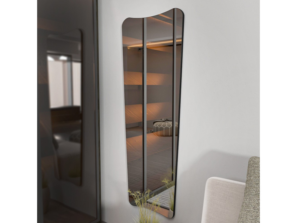 Specchio per cavalli in legno "Vitros" - 55 x 2 x 150 cm - Trasparente