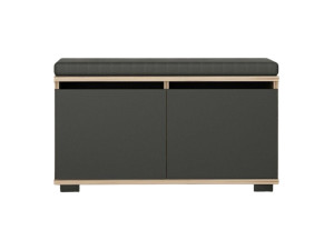 Scarpiera in legno "Drago" - 80 x 35 x 42 cm - Grigio antracite
