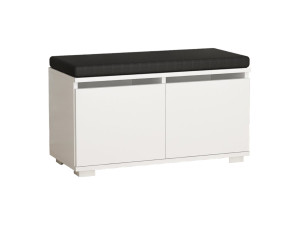 Scarpiera in legno "Drago" - 80 x 35 x 42 cm - Bianco