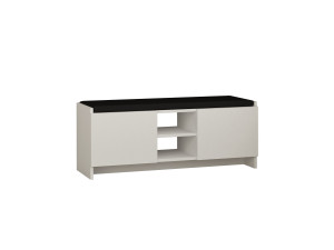 Scarpiera in legno "Zulla" - 110 x 37 x 43 cm - Bianco
