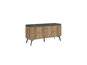 Scarpiera in legno "Dune" - 107 x 35 x 55 cm - Marrone