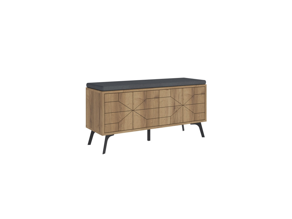 Scarpiera in legno "Dune" - 107 x 35 x 55 cm - Marrone