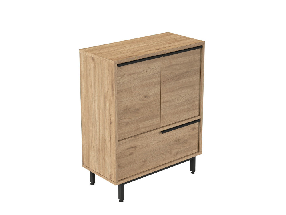 Scarpiera in legno "Calvin" - 74 x 35 x 90 cm - Marrone